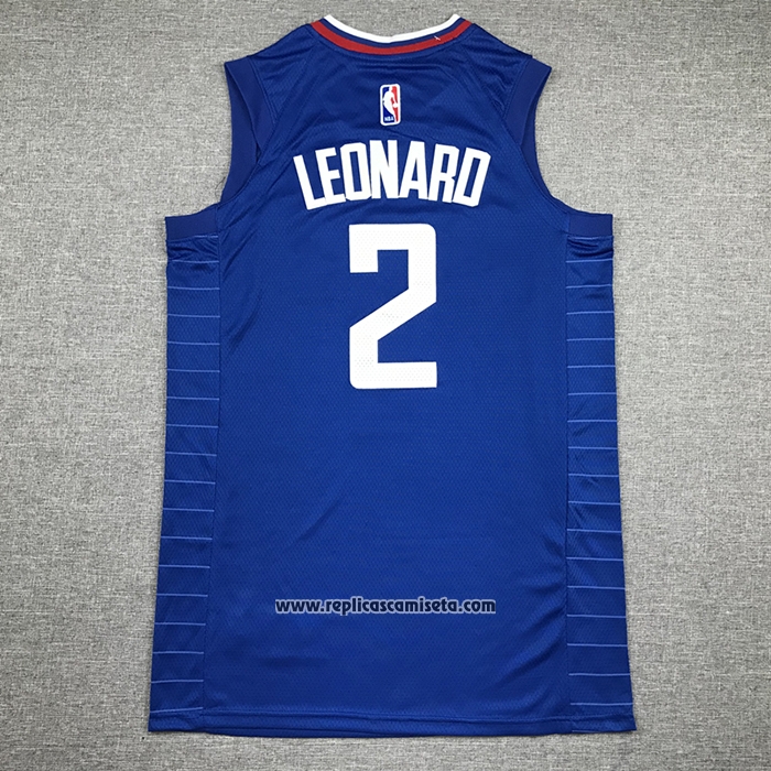 Camiseta Los Angeles Clippers Kawhi Leonard #2 Icon 2020-21 Azul